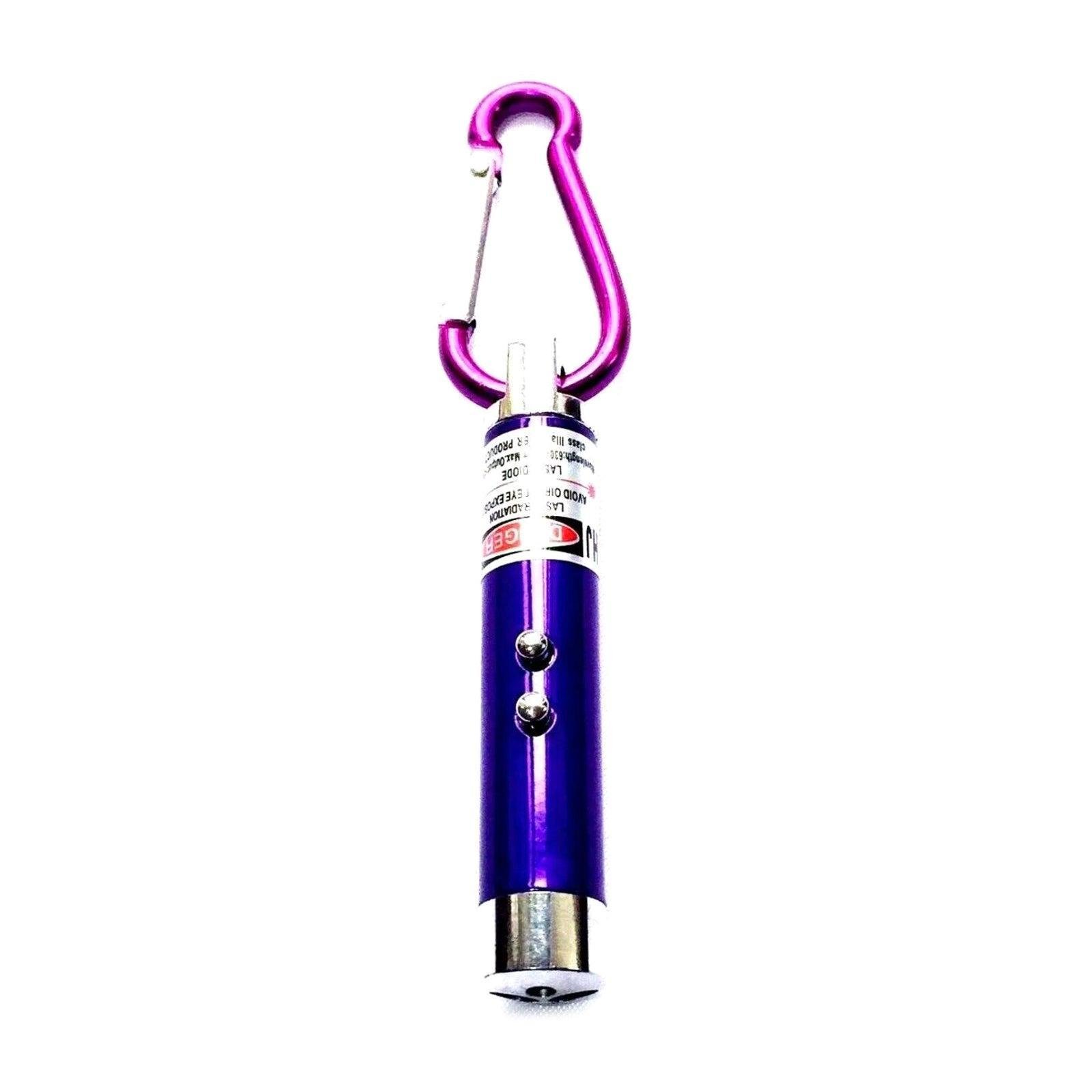 Interactive Cat Laser Pointer Toy with LED and UV Light for Pet Play Training - Silver - Image 10