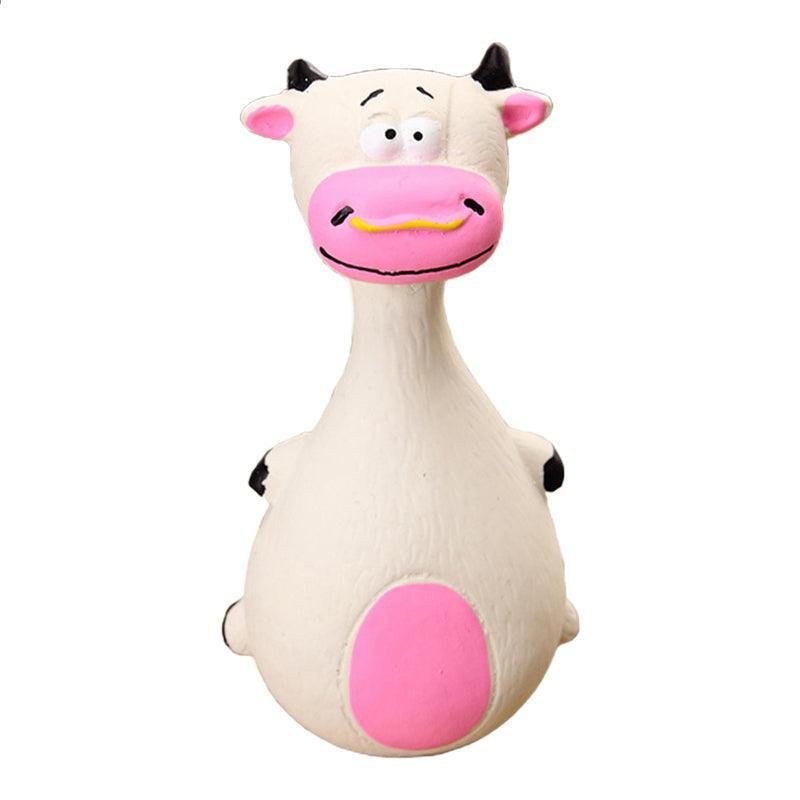 Latex Squeaky Dog Toys Puppy Pet Chew Toys Squeaker Soft and Interactive - White - Image 9