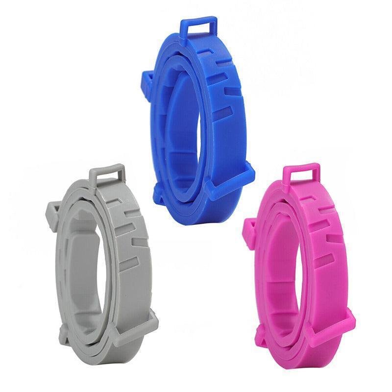 Adjustable Flea and Tick Collar for Dogs and Cats with Natural Repellent - Grey - Image 2