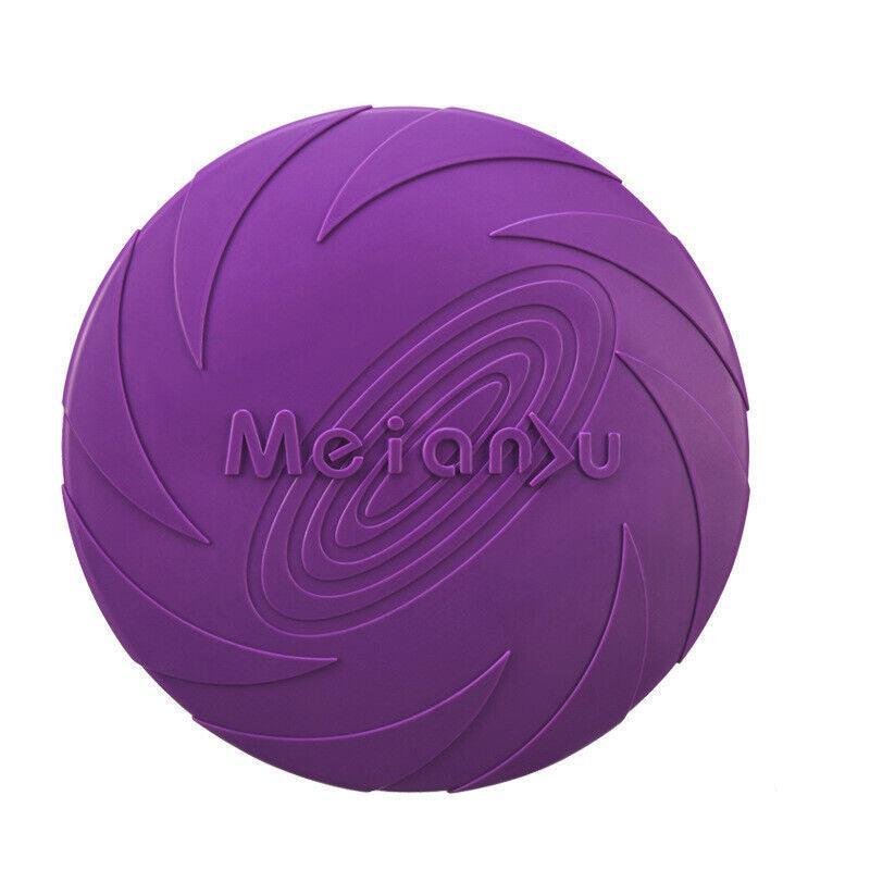 Frisbee Toy for Dogs Outdoor Fetch Training Soft Rubber Pet Flying Disc 18cm - Green - Image 9