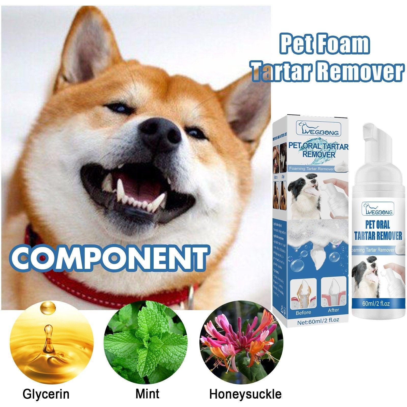 Pet Tartar Remover for Yellow Teeth Bad Breath Cleaning Foam Oral Care Cleaner - Image 4