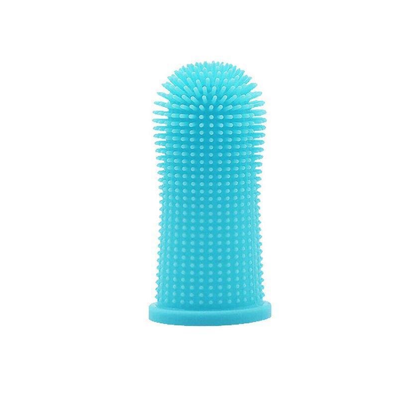 Premium Oral Care Dog Cat Toothbrush Finger Toothbrush Finger Silicone - Pink - Image 7