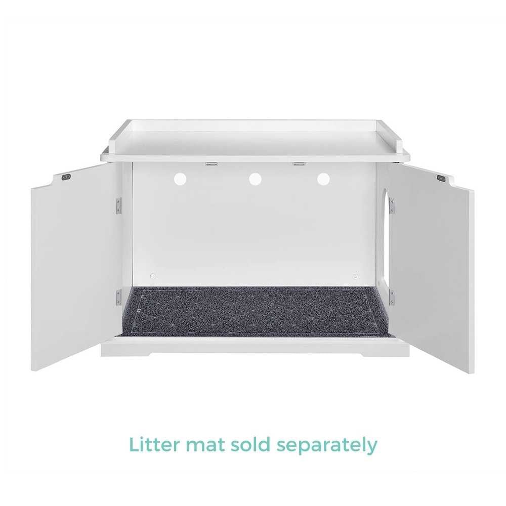 Cleo Cat Litter Cabinet, White - Image 7