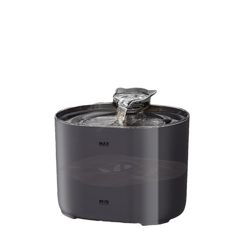 2.2L Beginner Package Pet Water Fountain with Faucet Flow and USB Interface – Black Design - Image 2