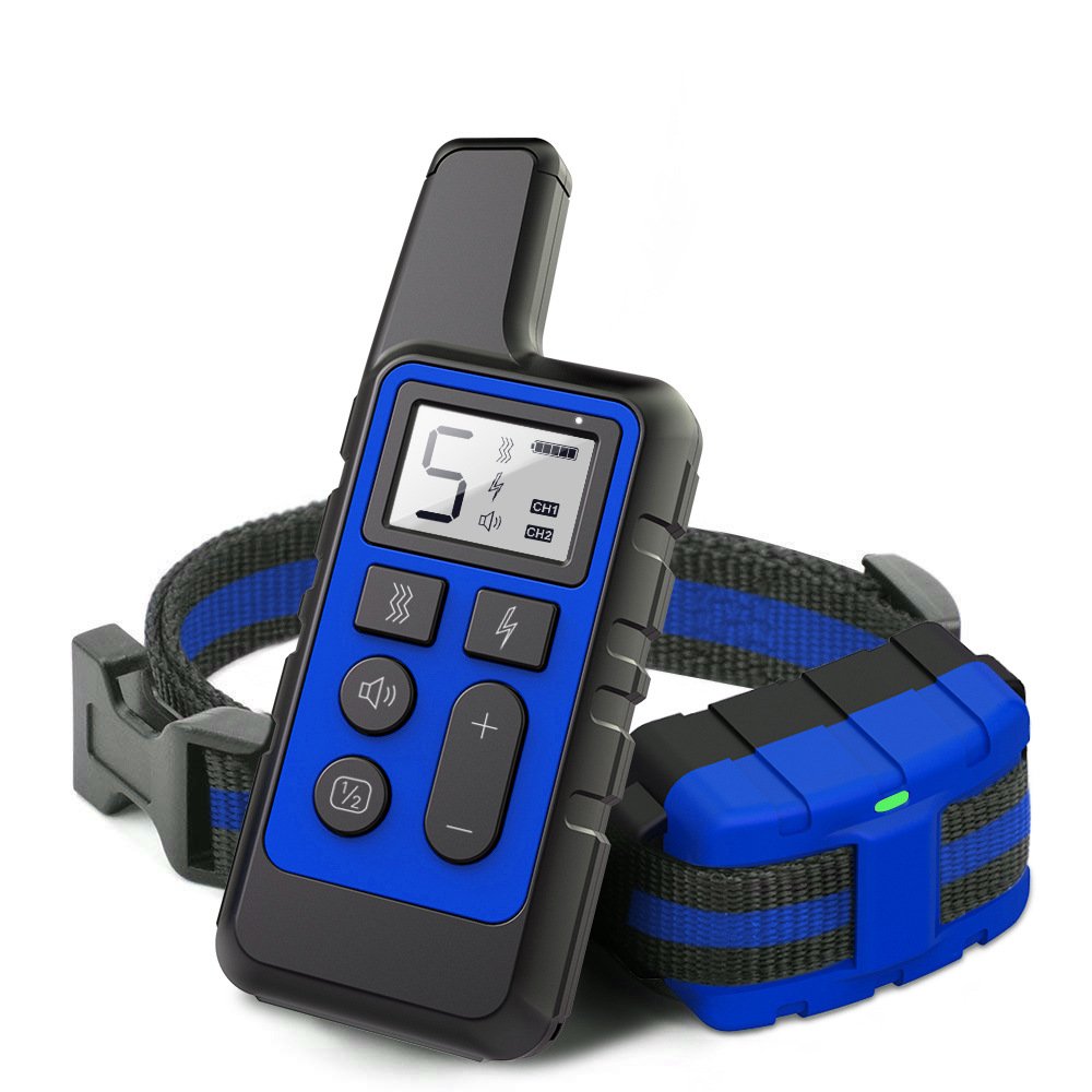 Wireless Dog Training Collar with Remote â€“ 500-Yard Range, Waterproof, Rechargeable, Adjustable for Small and Large Dogs