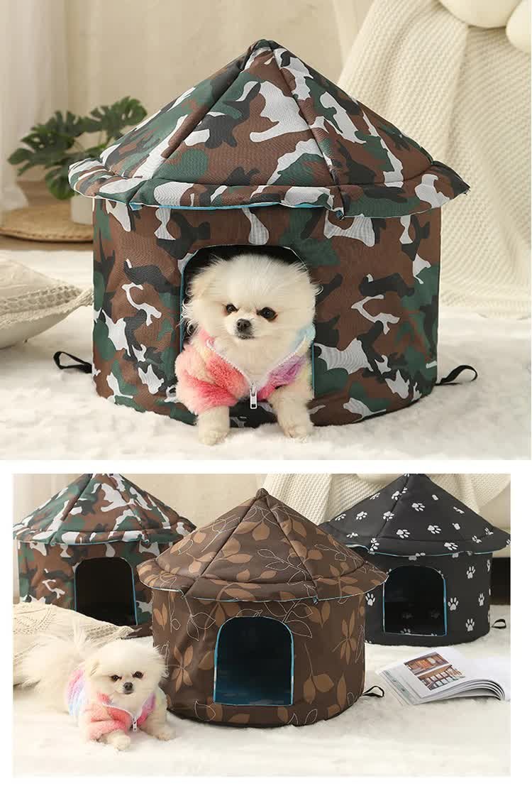 Outdoor Waterproof Cat House - Insulated, Weatherproof, Warm Shelter for Cats, Ideal for Winter Protection,Size: S 35*40cm - Image 3