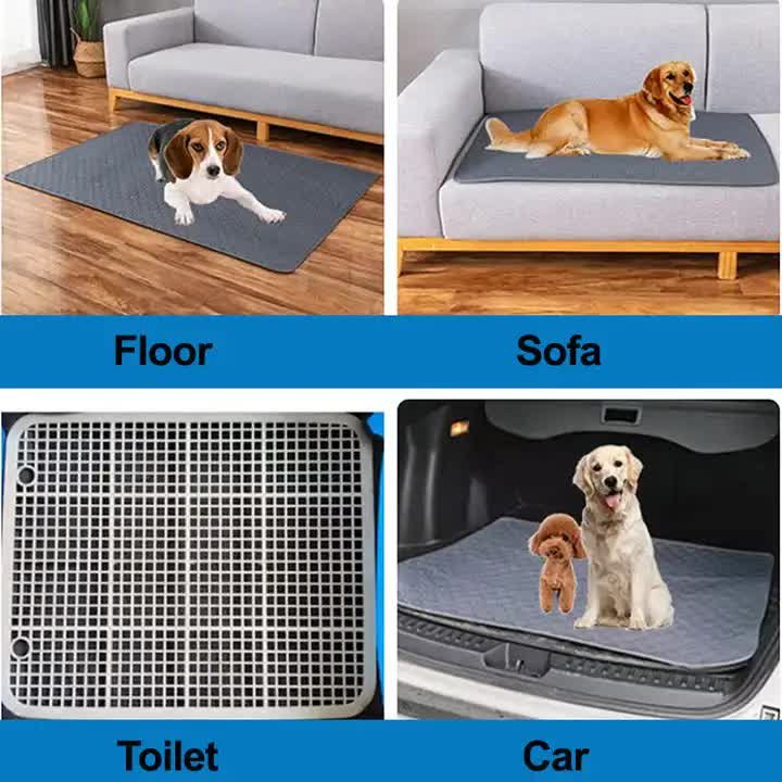 2 PCS Washable Waterproof Pet Pad-Non-Slip, Absorbent, Reusable Mat for Dogs and Cats M(70*50cm) - Image 5