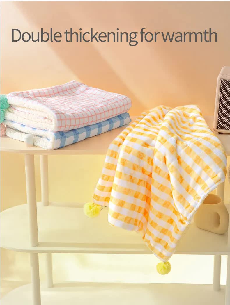 Multi-Use Pet Blanket -Soft Cushion, Blanket, and Pillow for Cats and Small Dogs, Pink XL100*78CM - Image 3