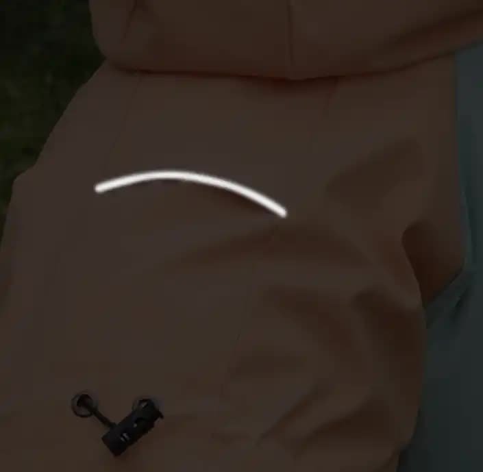 Waterproof Dog Raincoat with Hidden Leash Hole - Windproof and Comfortable for Outdoor Walks, Size:L (Back Length 30cm/11.81in, Bra 44cm/17.32in) White - Image 5