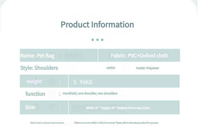 Purple Transparent Pet Carrier Backpack for Cats and Small Dogs - Image 2