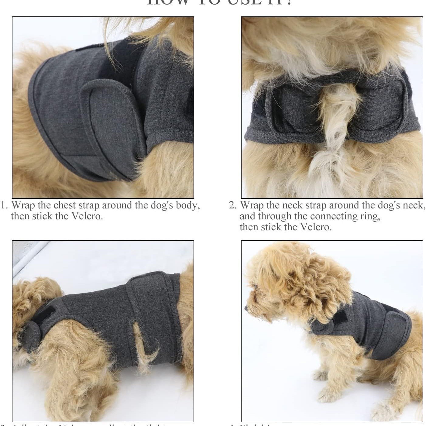XXL Dog Vest Jacket - Warm, Soft, and Comfortable Dog Coat for Winter, Calming and Insulating Dog Apparel - Image 2
