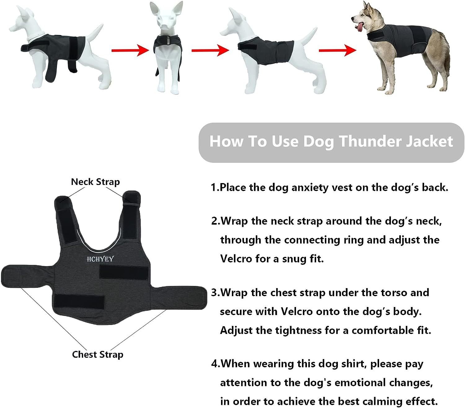 XXL Dog Vest Jacket - Warm, Soft, and Comfortable Dog Coat for Winter, Calming and Insulating Dog Apparel - Image 6