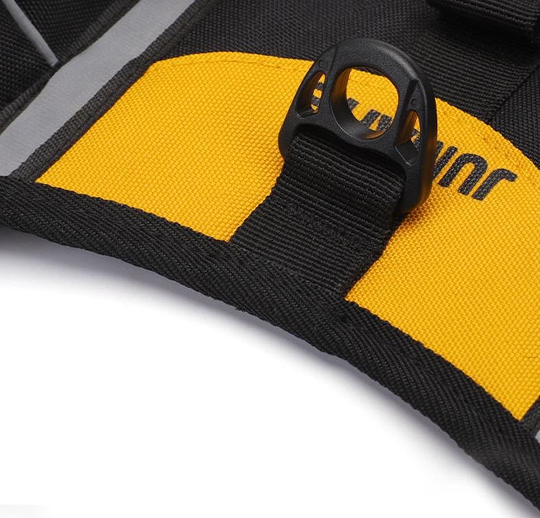 Blue Reflective Dog Saddle Harness with Storage Bags - Adjustable Pet Backpack for Outdoor Adventures - Image 2