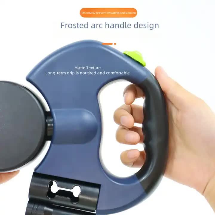 Blue Dual Retractable Dog Leash | 2-in-1 Automatic Pet Leash for Walking Two Dogs Simultaneously - Image 5
