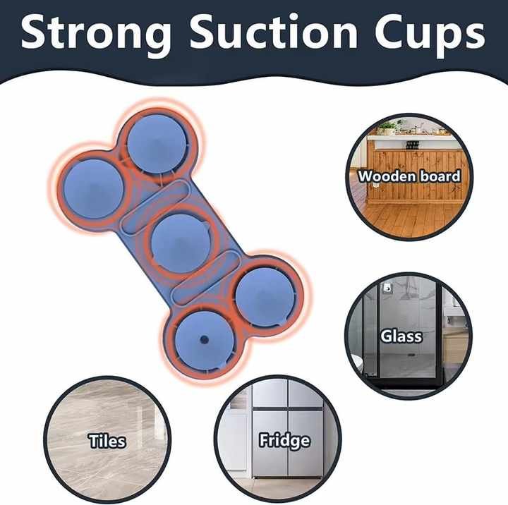 Orange Silicone Pet Licking Mat Slow Feeder Pad with Strong Suction and Foldable Design, Heat Resistant -40°C to 240°C, for Dogs and Cats - Image 3