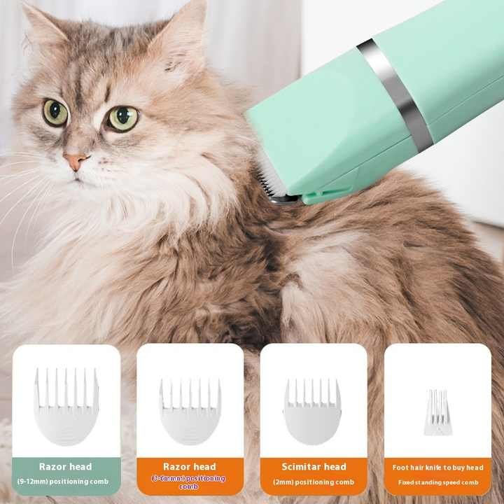 White 4-in-1 Pet Grooming Electric Clippers - Professional Rechargeable Trimmer for Dogs & Cats, Paw, Fur, Nail, and Ear Care | Compact Design, - Image 3