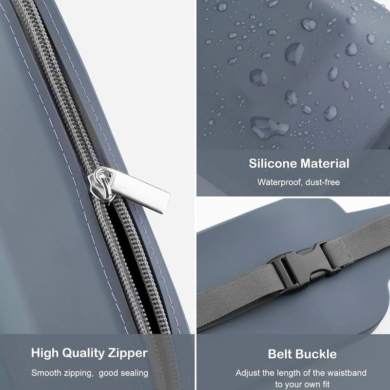 Pink Silicone Pet Treat Pouch for Dog Training - Portable Waist Bag with Waste Bag Holder - Image 4