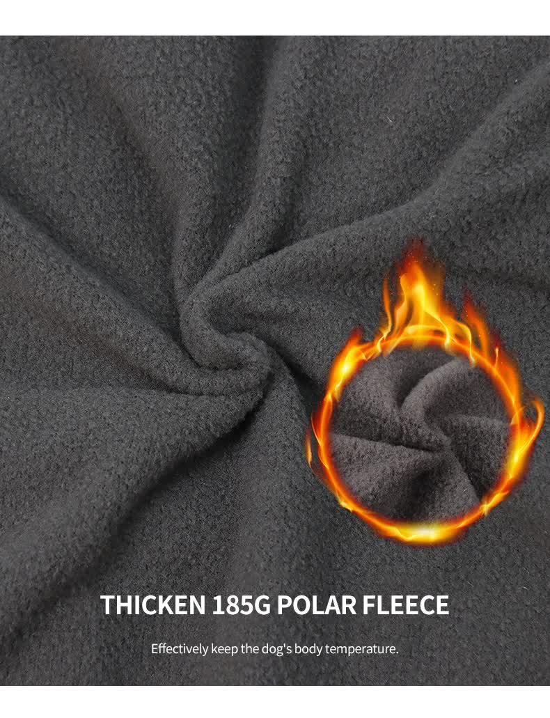 Size XL Blue Reflective Winter Dog Jacket - Warm & Waterproof Outdoor Coat for Large Breeds - Image 8