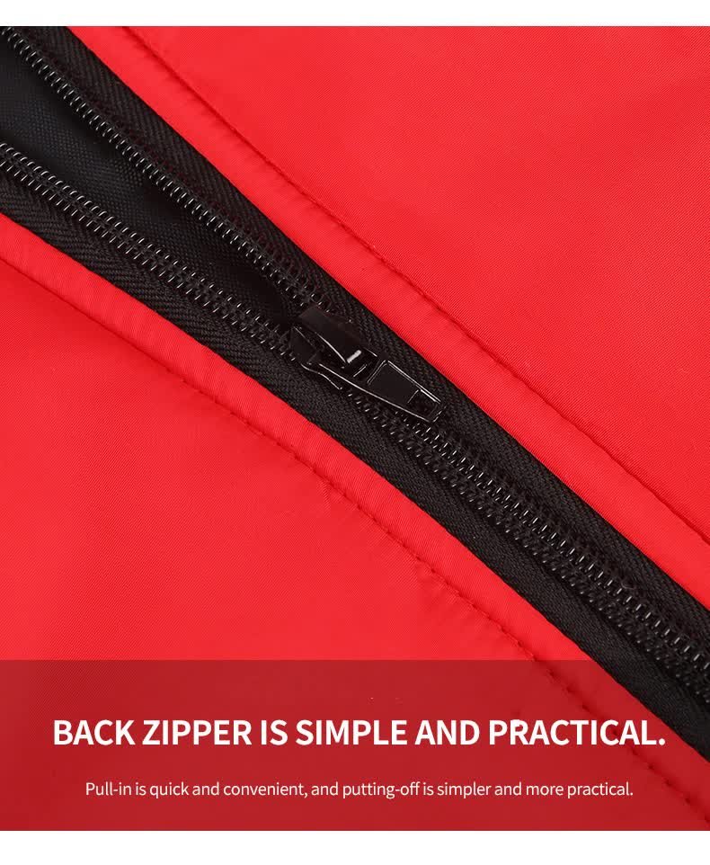 Size 4XL Red Reflective Winter Dog Jacket - Warm & Waterproof Outdoor Coat for Large Breeds - Image 7