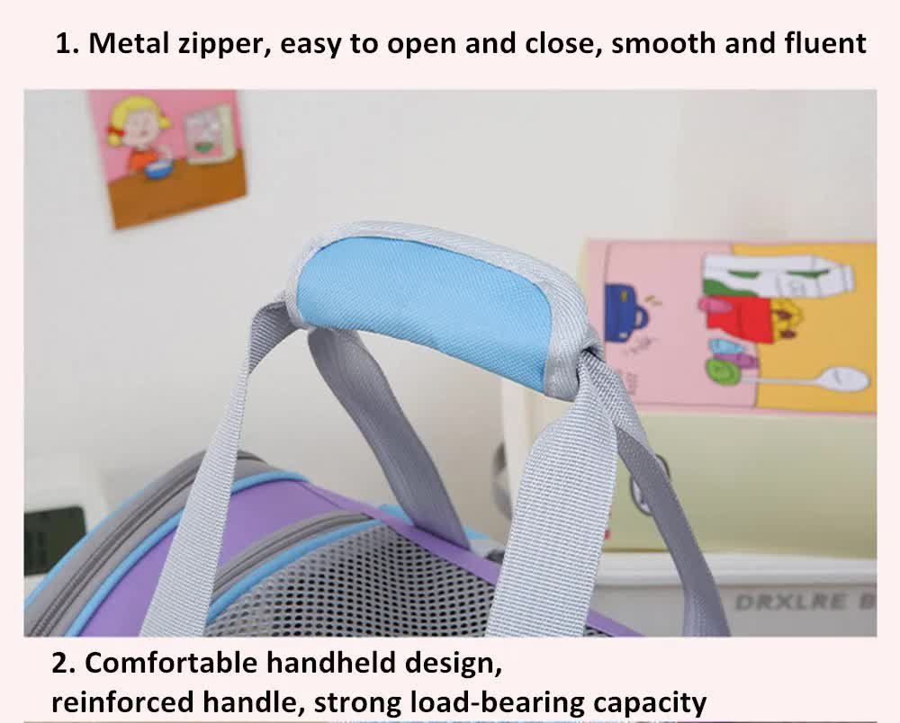 Khaki Portable Pet Carrier Backpack - Spacious, Breathable, and Travel-Friendly for Cats and Small Dogs - Image 8