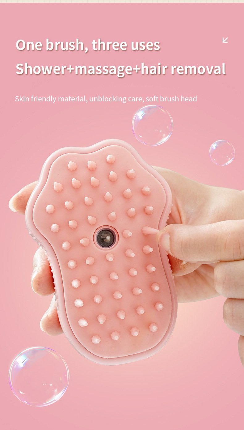 2 PCS Pink Cat Paw Electric Pet Brush | One-Click Spray, Massage, & Hair Removal - Image 4