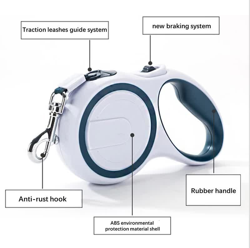 Blue 5M Pet Leash Retractable - Tangle-Free, Extendable Pet Leash for Walking - Image 5