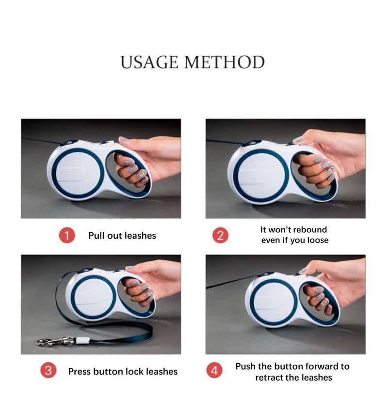 Wine Red 5M Pet Leash Retractable - Tangle-Free, Extendable Pet Leash for Walking - Image 7