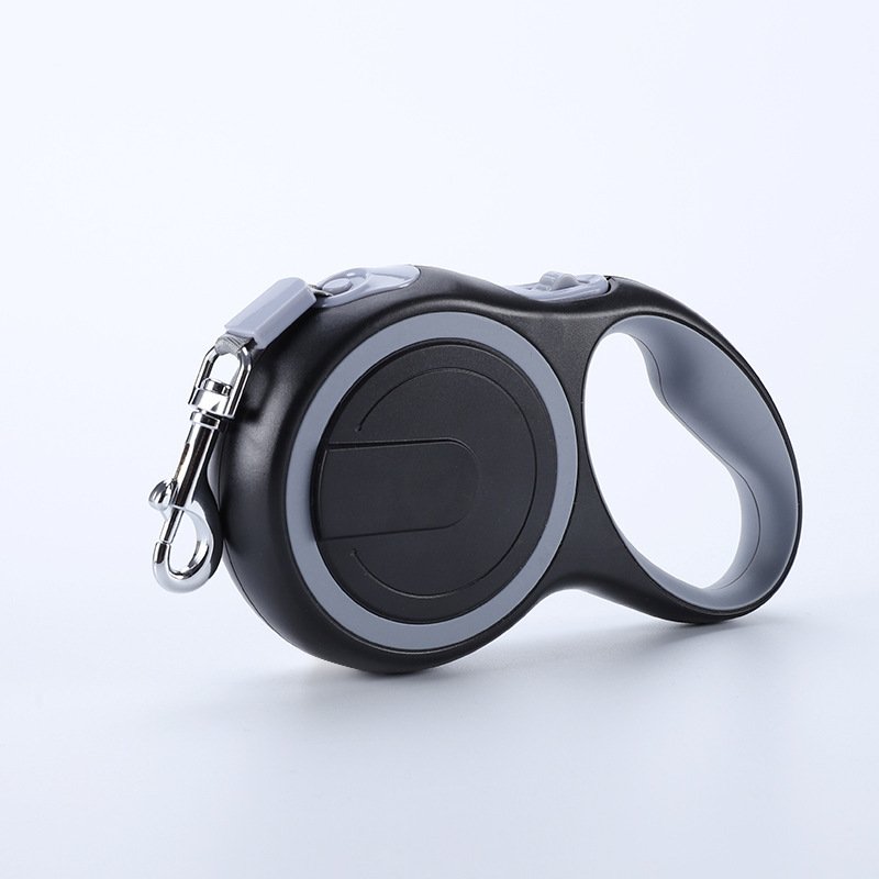 Gray 5M Pet Leash Retractable - Tangle-Free, Extendable Pet Leash for Walking
