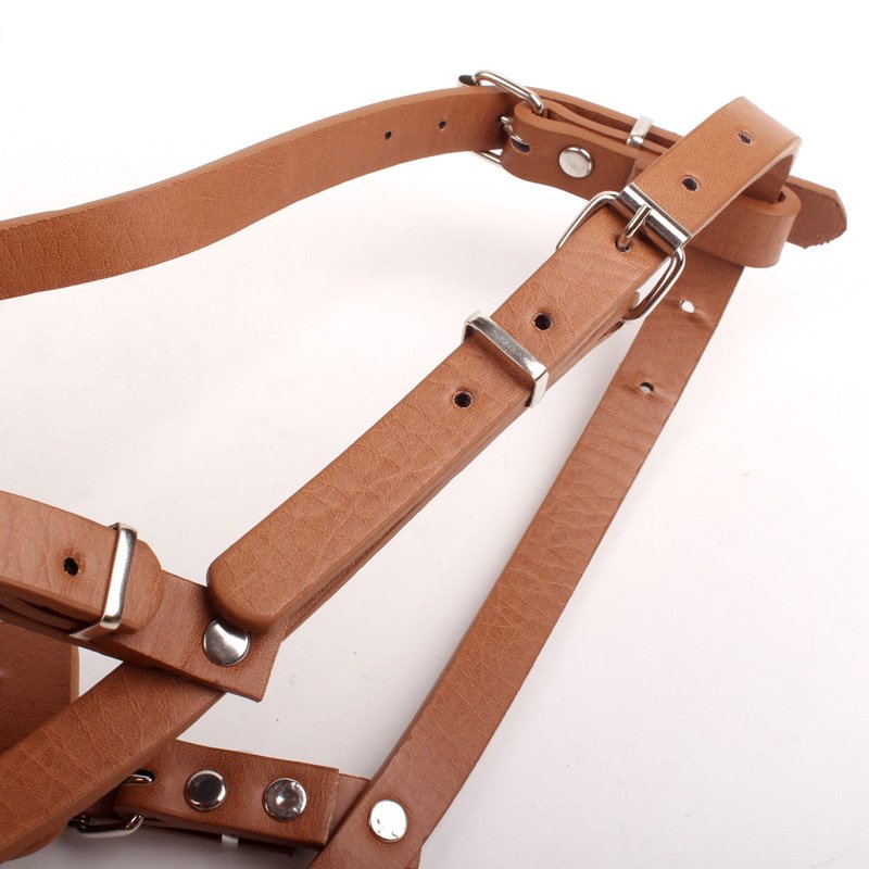 Brown Metal Basket Dog Muzzle - Anti-Bite & Anti-Barking - M - Image 3