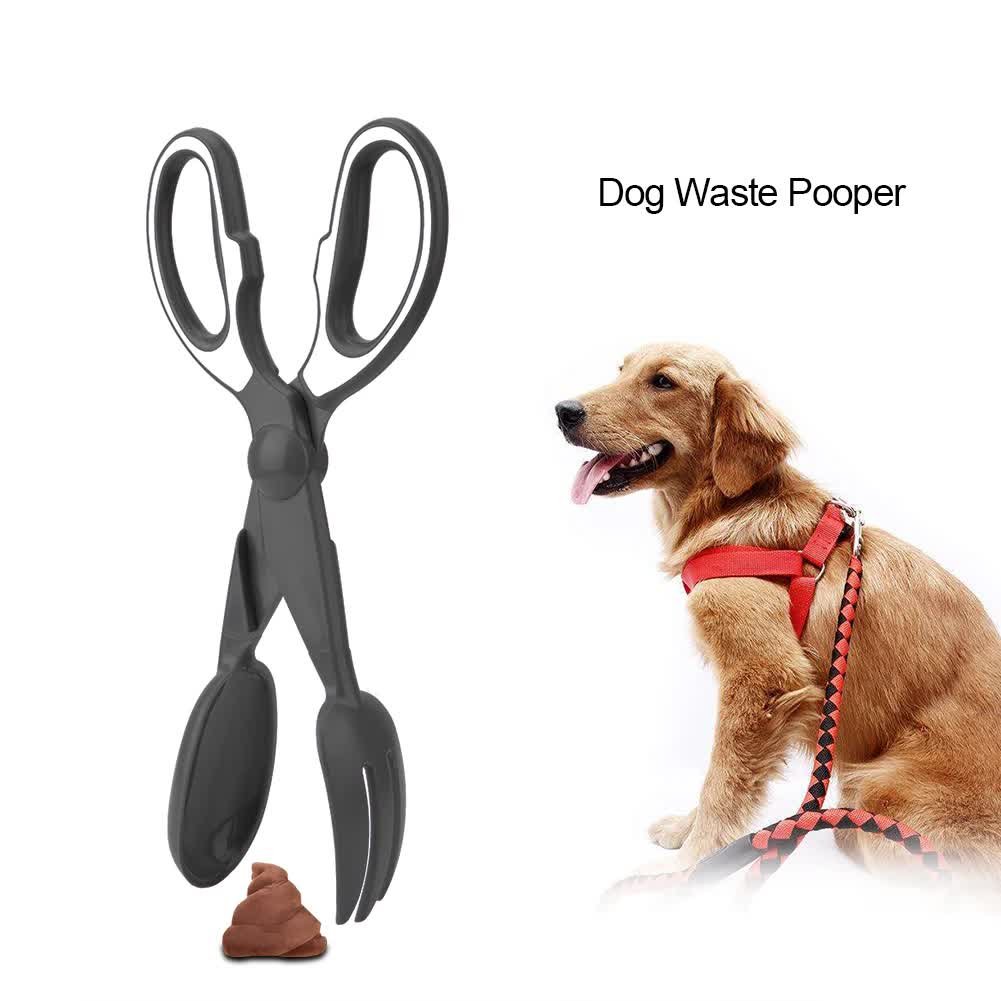 2 Pcs Yellow Pet Poop Scooper with Long Handle - Durable Plastic Waste Picker for Dogs and Cats - Image 3