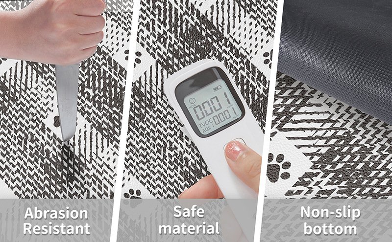 Brown And White Pet Feeding Mat 45x60cm - Anti-Slip, Durable Diatom Mud Mat for Dogs and Cats, Easy to Clean - Image 6