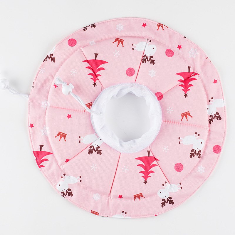 2 Pcs Size L Pink Comfortable Pet Recovery Collar | Waterproof Anti-Lick Collar for Cats & Dogs - Image 2