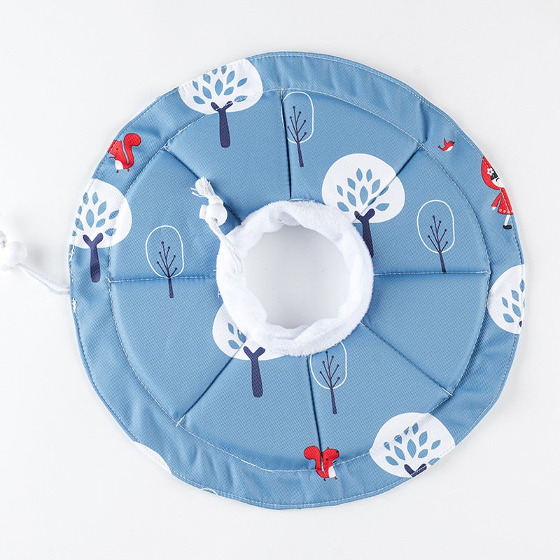 2 Pcs Size M Blue Comfortable Pet Recovery Collar | Waterproof Anti-Lick Collar for Cats & Dogs - Image 2