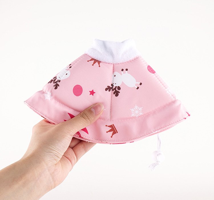 2 Pcs Size M Beige Comfortable Pet Recovery Collar | Waterproof Anti-Lick Collar for Cats & Dogs - Image 7