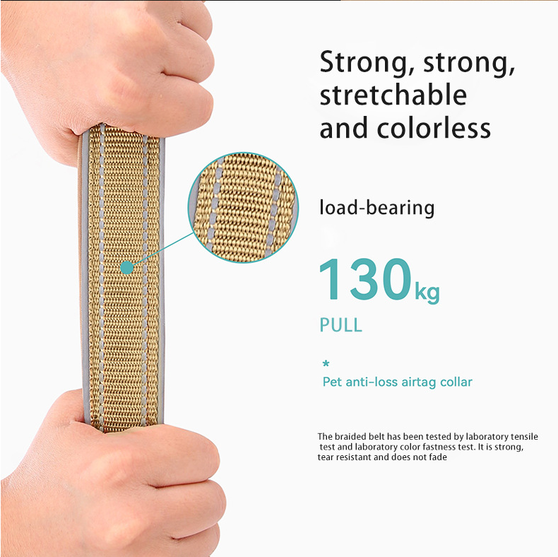 XL Purple Secure Nylon Dog Collar with Built-in Apple AirTag (not included) Holder Case - Pet Tracker Accessory - Image 5