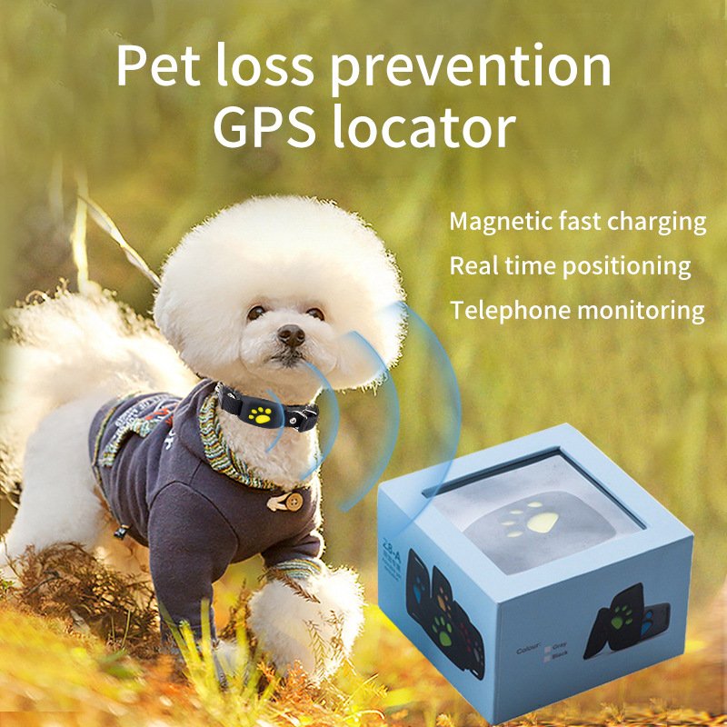 Green Real-Time Pet GPS Tracker Locator - Magnetic Charging, Multi-Mode Positioning for Dogs & Cats - Image 2
