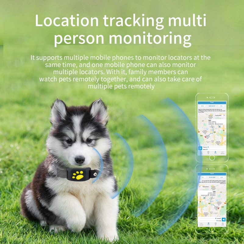 Green Real-Time Pet GPS Tracker Locator - Magnetic Charging, Multi-Mode Positioning for Dogs & Cats - Image 4