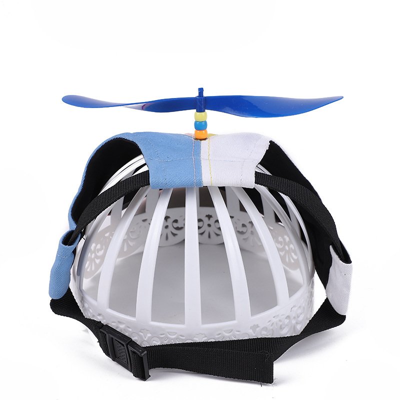 L Red Pet Baseball Cap with Spinning Propeller - Colorful Fun Design - See Details for Sizing - Image 4