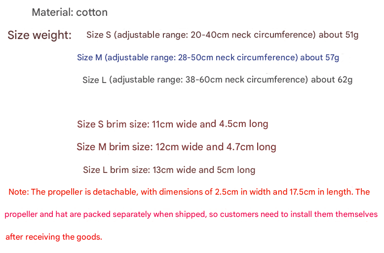 S Red Pet Baseball Cap with Spinning Propeller - Colorful Fun Design - See Details for Sizing - Image 2