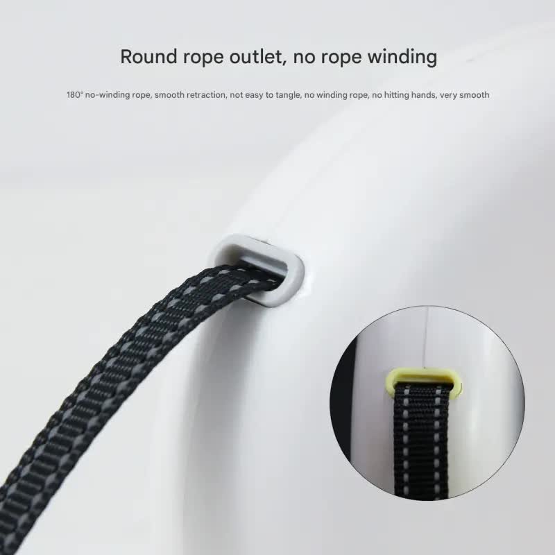 Retractable Dog Leash - Reflective Pet Lead with 3m Extension, One-Button Control(Pink) - Image 3