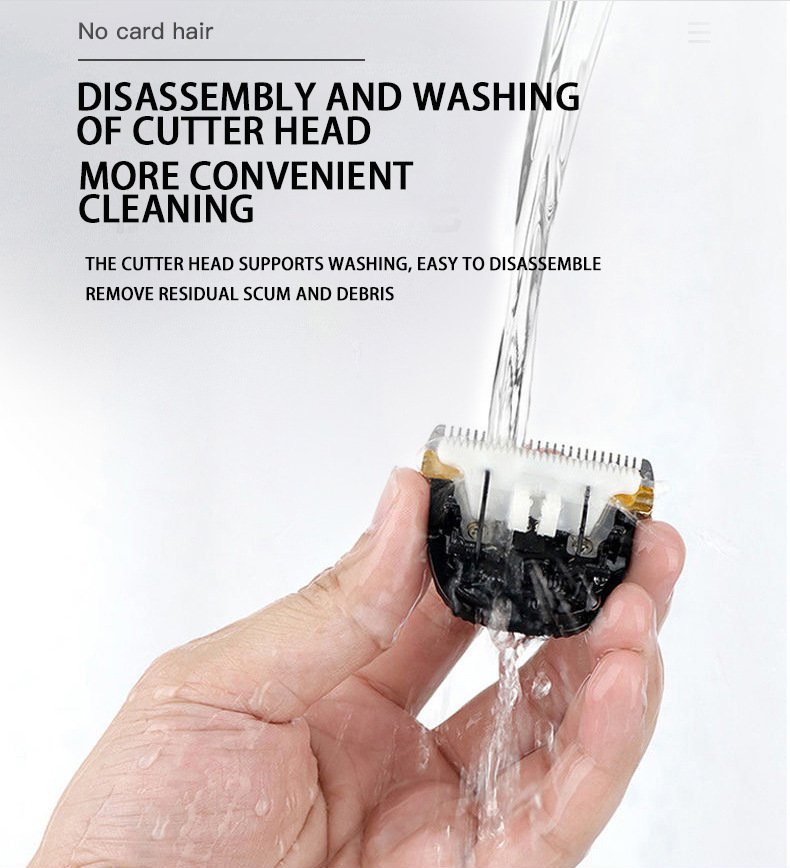 Professional Pet Grooming Hair Clipper Kit - Rechargeable, Low Noise, with Ceramic Blades & 5-Speed Adjustment(gold) - Image 6