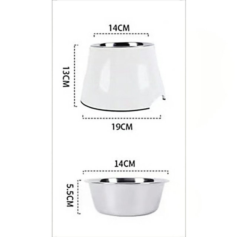 Elevated Pet Feeding Bowl with Stainless Steel Inner - Promotes Healthy Digestion & Reduces Neck Strain(Pink) - Image 3