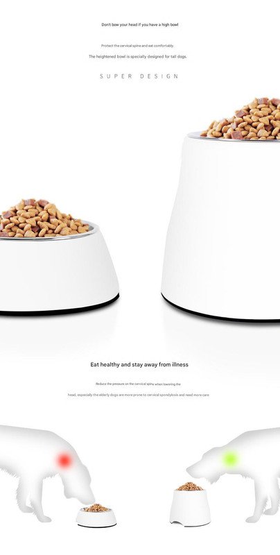 Elevated Pet Feeding Bowl with Stainless Steel Inner - Promotes Healthy Digestion & Reduces Neck Strain(Pink) - Image 5