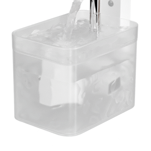 Matte White Wireless Sensor Pet Water Fountain - 1.5L Automatic Filtered Dispenser