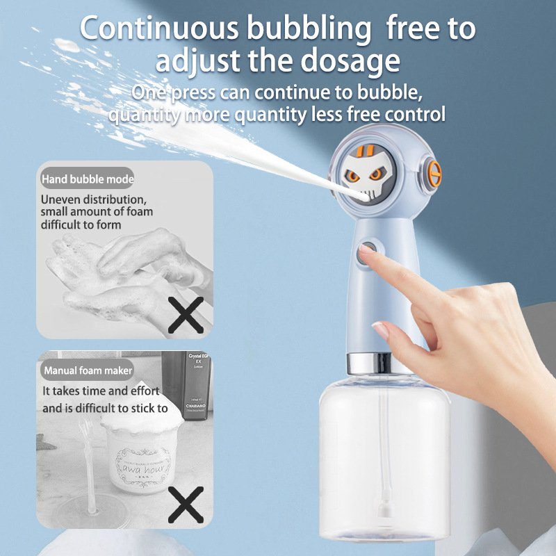 White Electric Pet Shampoo Foamer Gun - Dense Foam, Quiet Operation, Easy Bath - Image 2
