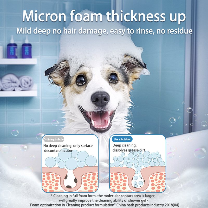 White Electric Pet Shampoo Foamer Gun - Dense Foam, Quiet Operation, Easy Bath - Image 3