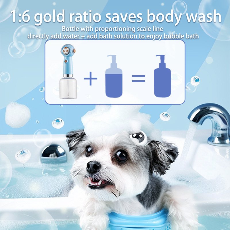 White Electric Pet Shampoo Foamer Gun - Dense Foam, Quiet Operation, Easy Bath - Image 4