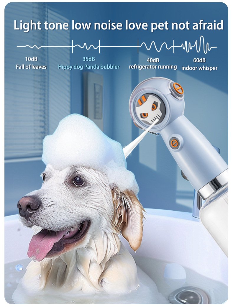 White Electric Pet Shampoo Foamer Gun - Dense Foam, Quiet Operation, Easy Bath - Image 6