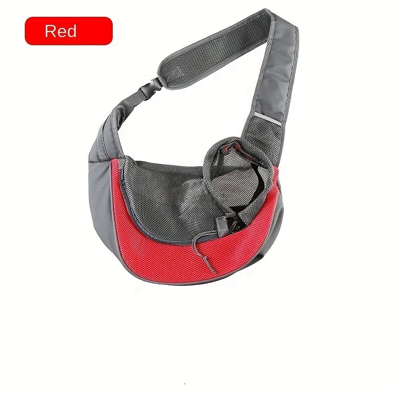 Red Portable Oxford Fabric Pet Carrier for Cats and Puppies (Size L) - Image 2