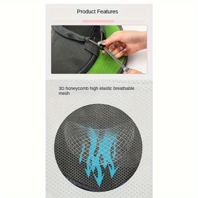 Red Portable Oxford Fabric Pet Carrier for Cats and Puppies (Size L) - Image 4